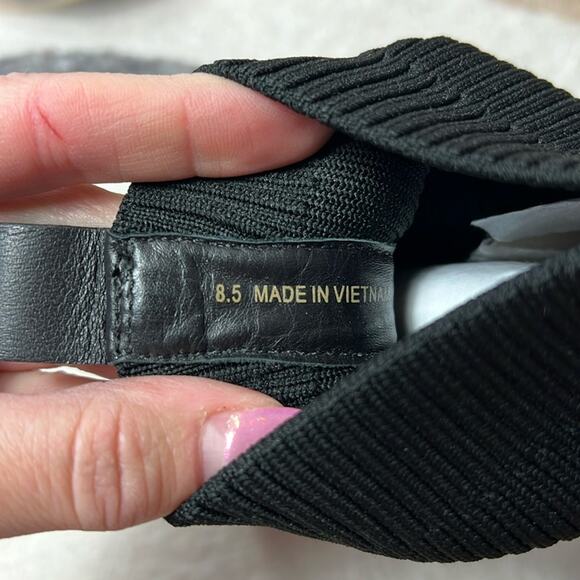 EVERLANE The Ankle Glove Boot in ReKnit Black Pull On Stretch Size 8.5 - Picture 6 of 7